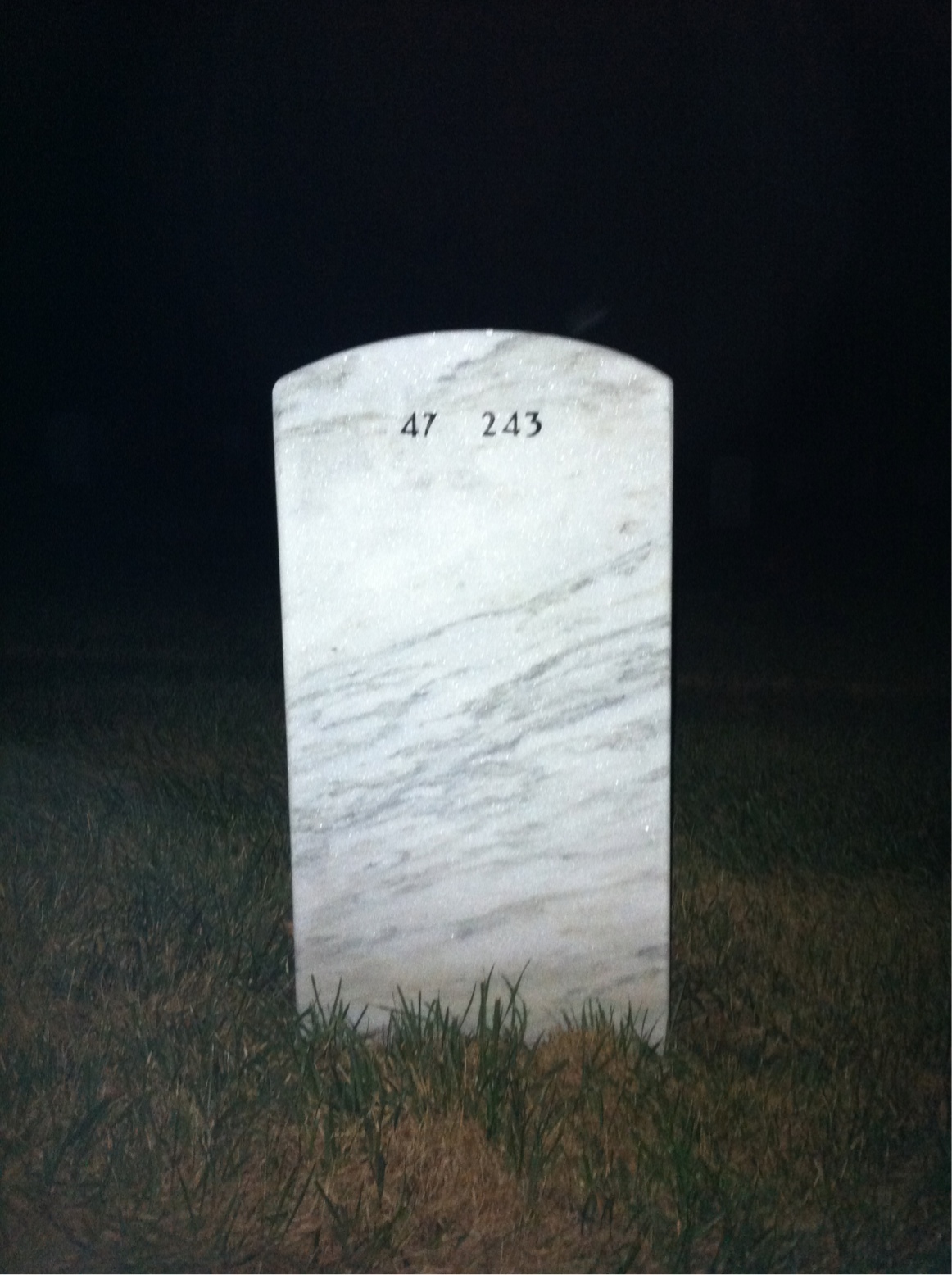 Back of headstone — Edward Gut