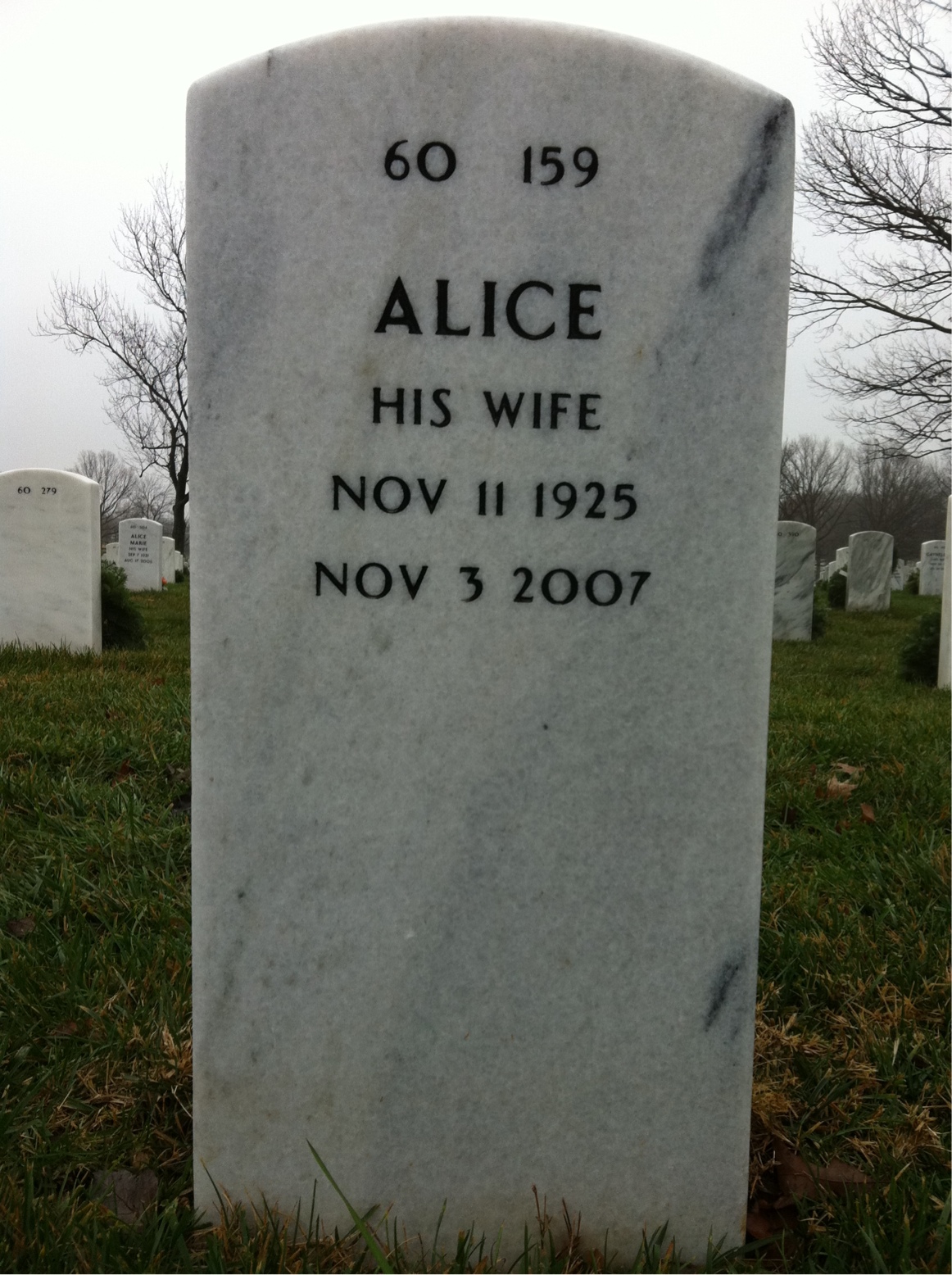 Back of headstone — Peter Boyle