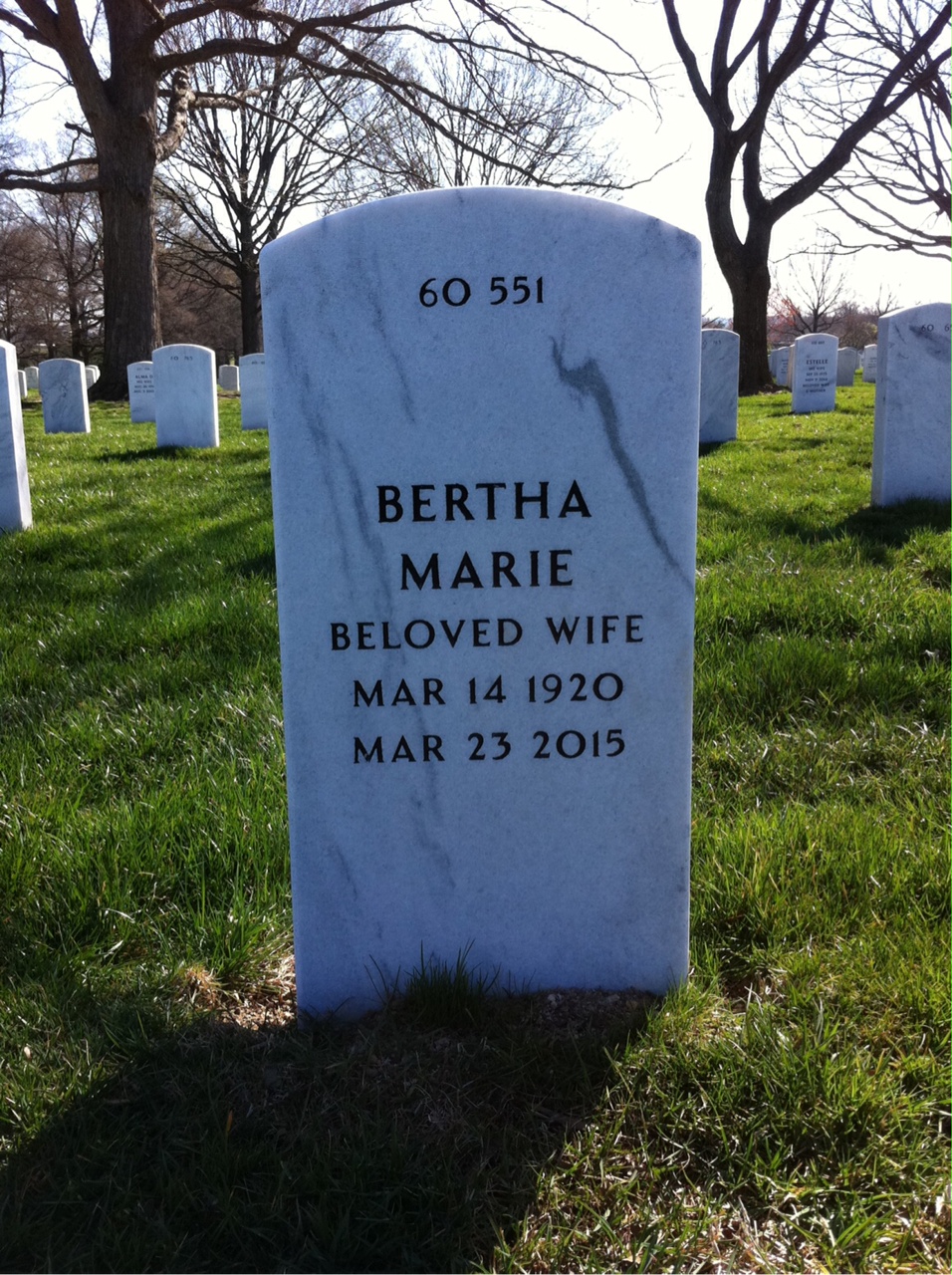 Back of headstone — Robert Grookett