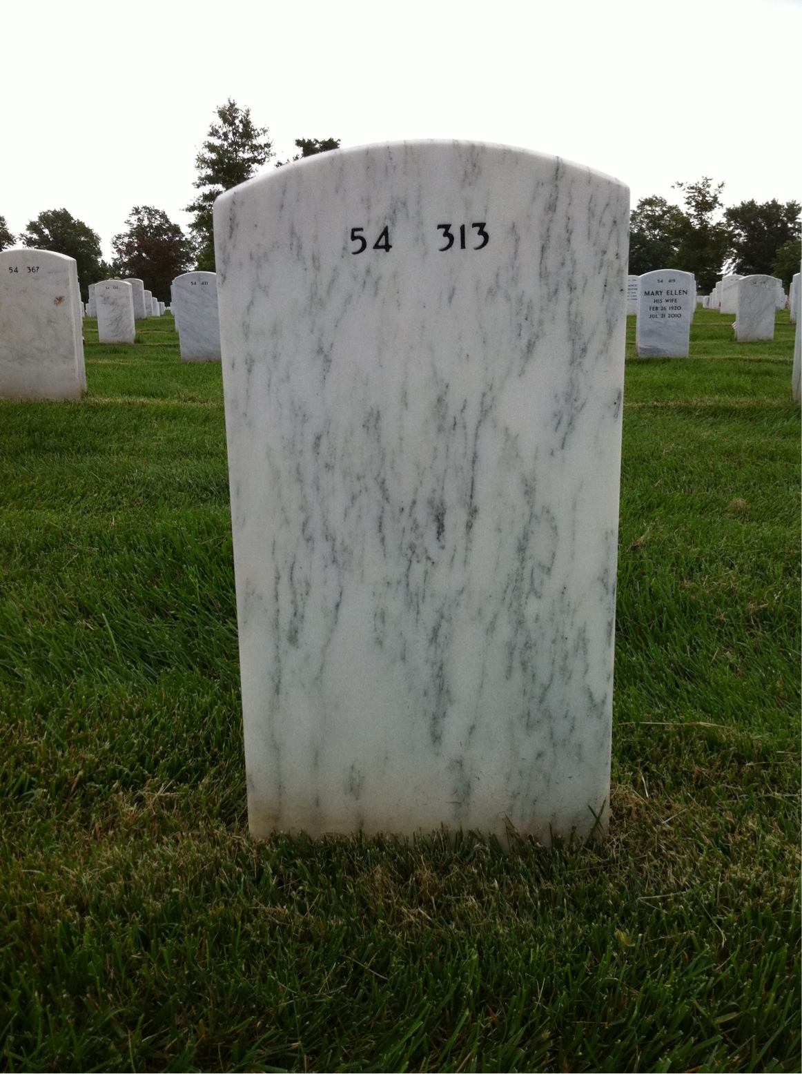 Back of headstone — Neil Singletary