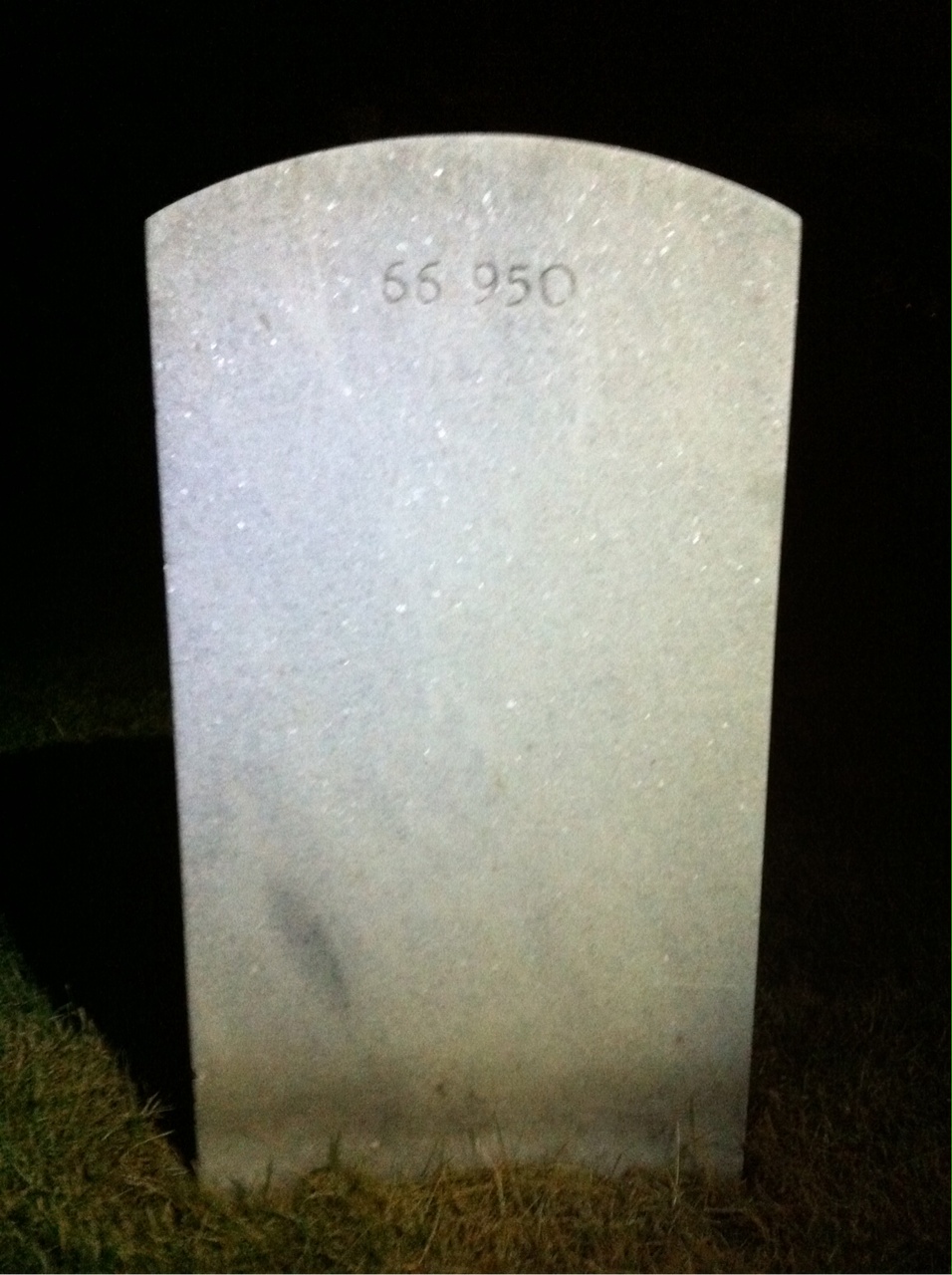 Back of headstone — Franklin Morgan