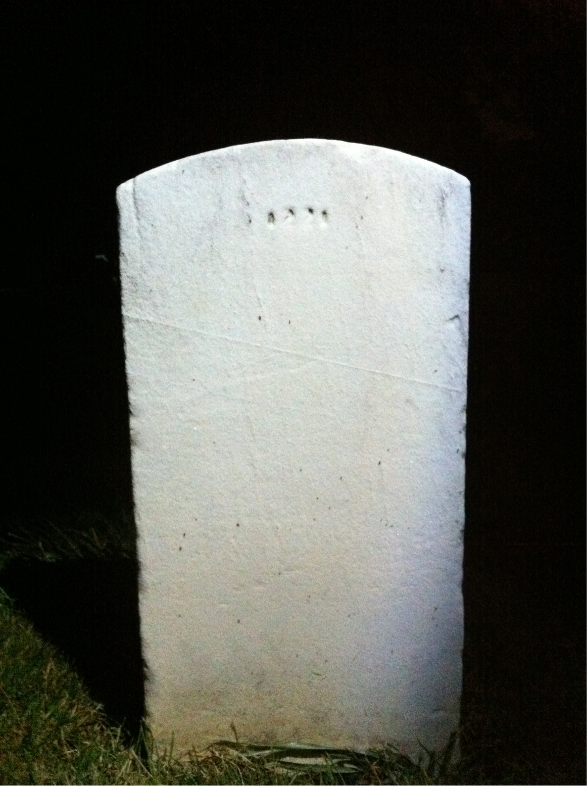 Back of headstone — Charles Moran