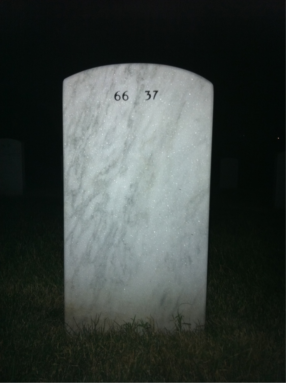 Back of headstone — Cornelius O'Shea