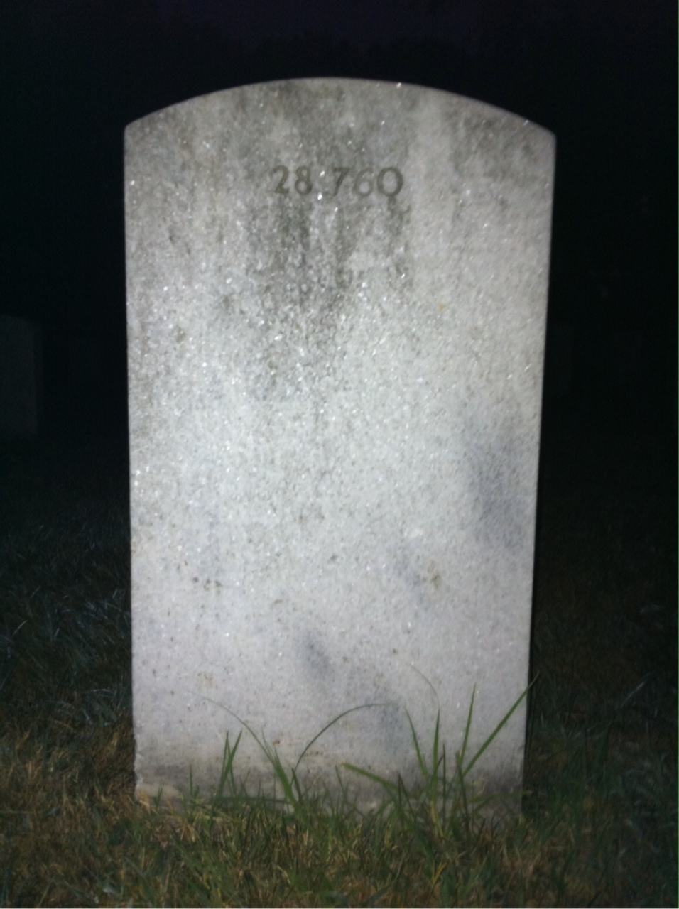 Back of headstone — Donald Morrison