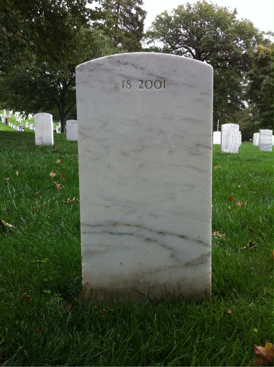 Back of headstone — Willie Allen