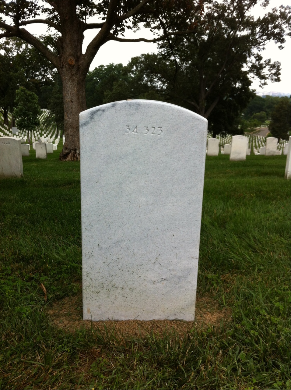 Back of headstone — Alliston Munroe