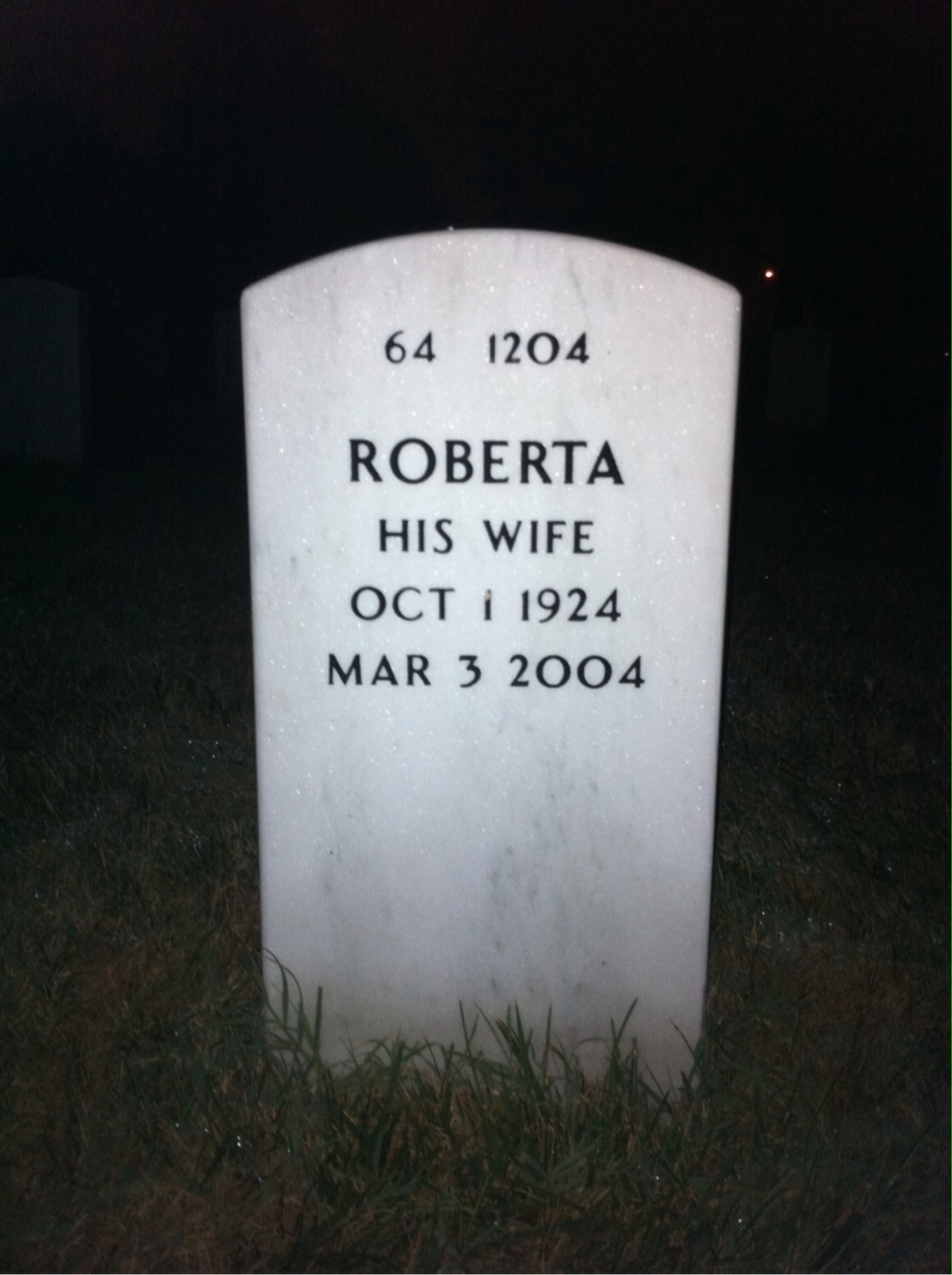 Back of headstone — Earl Hinman