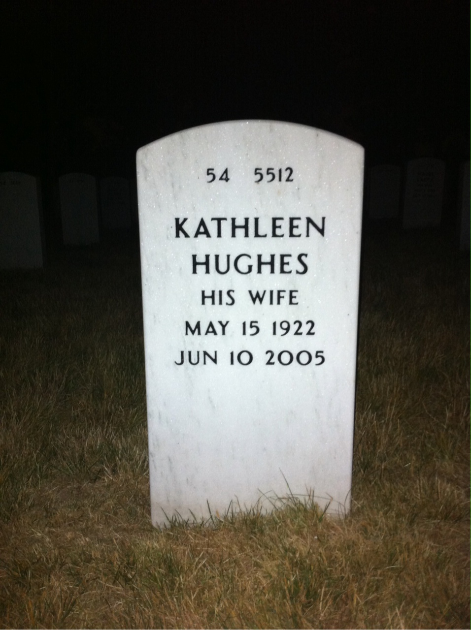 Back of headstone — Charles Hunt