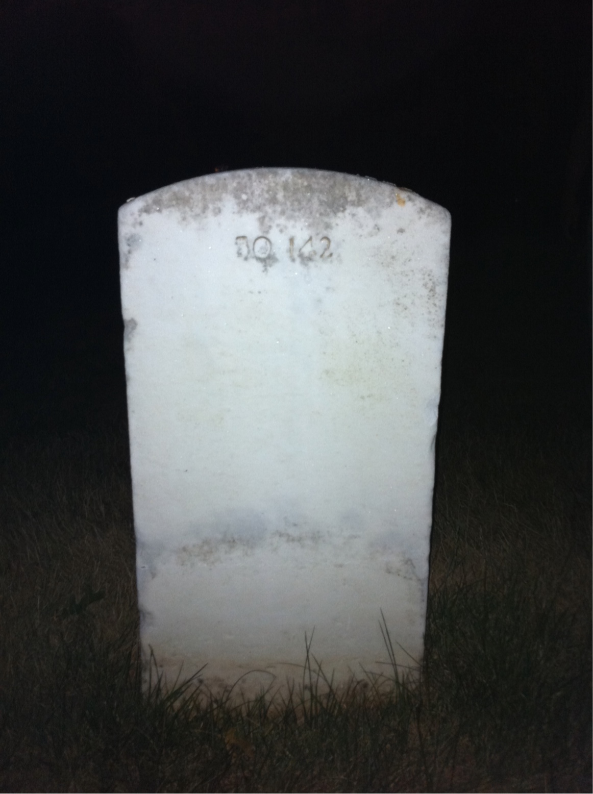 Back of headstone — Albert Arnold