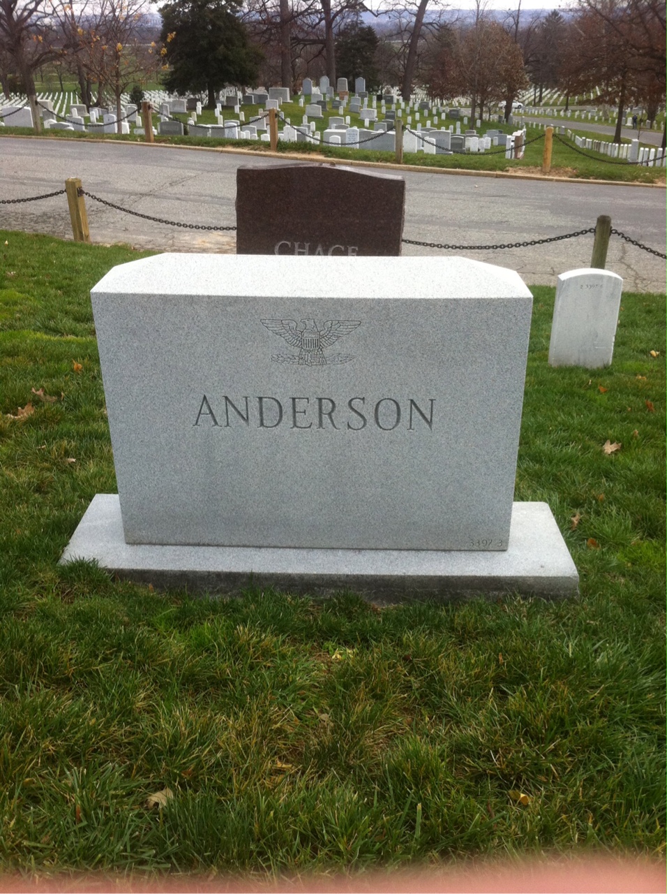 Back of headstone — Jonathan Anderson