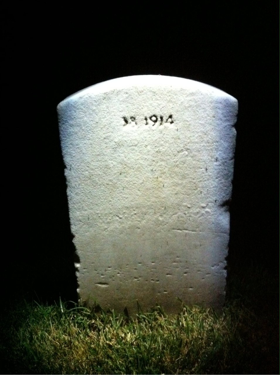 Back of headstone — Leo Sullivan