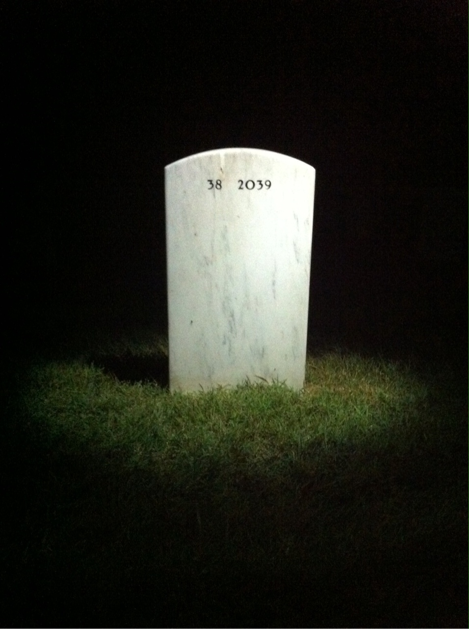 Back of headstone — James Maxhimer