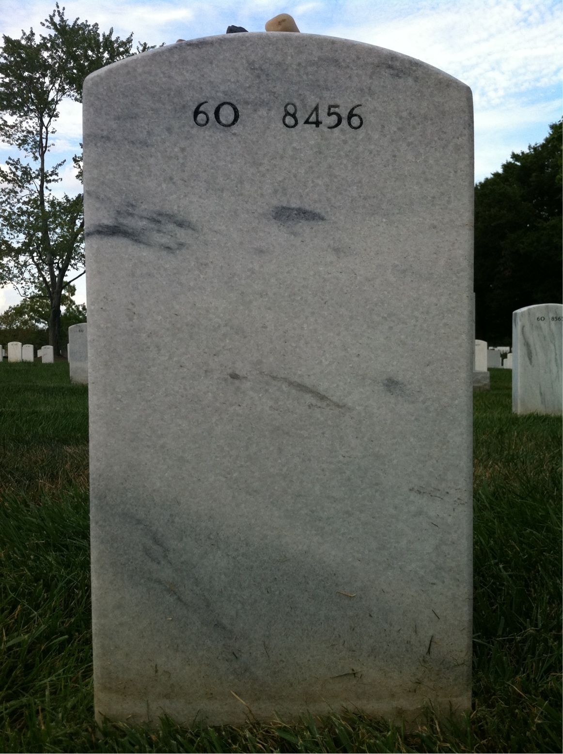 Back of headstone — Kyu Chay