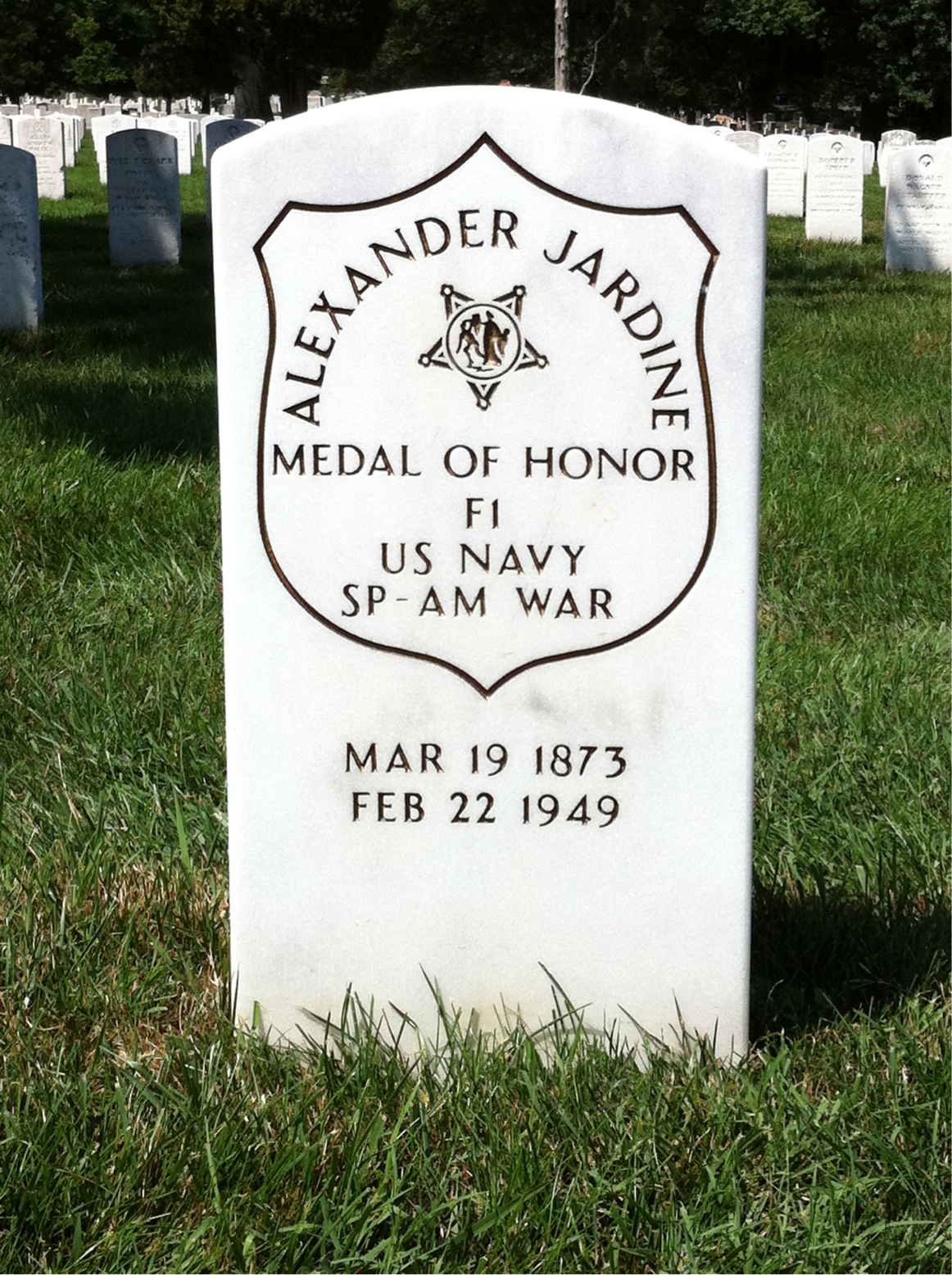 Headstone of Alexander Jardine