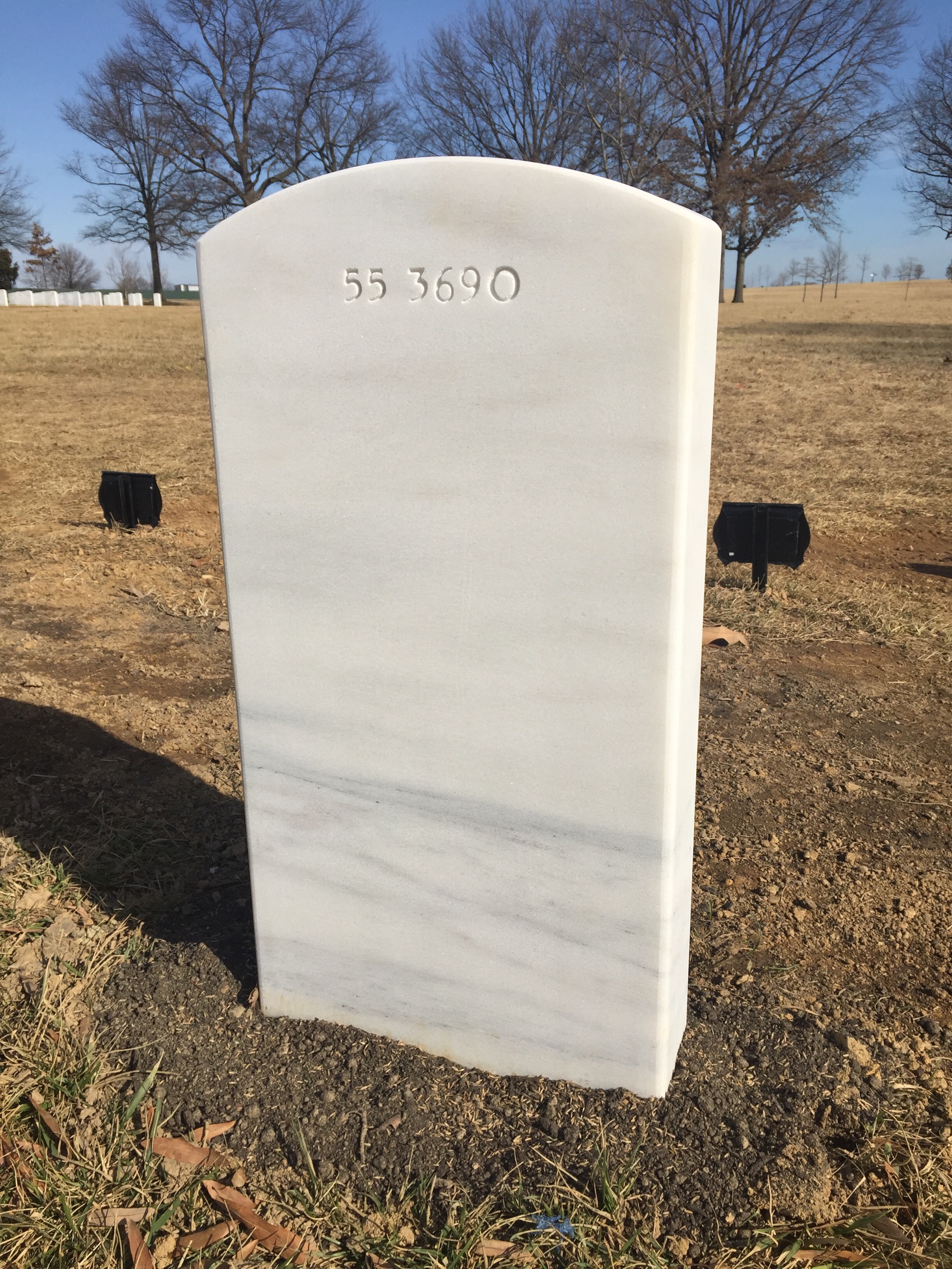 Back of headstone — William Mulder
