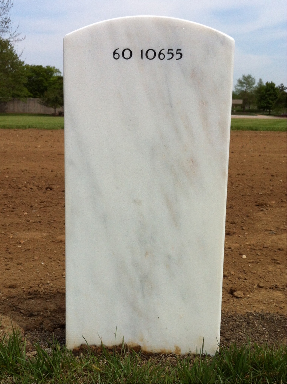 Back of headstone — Donnell Anderson