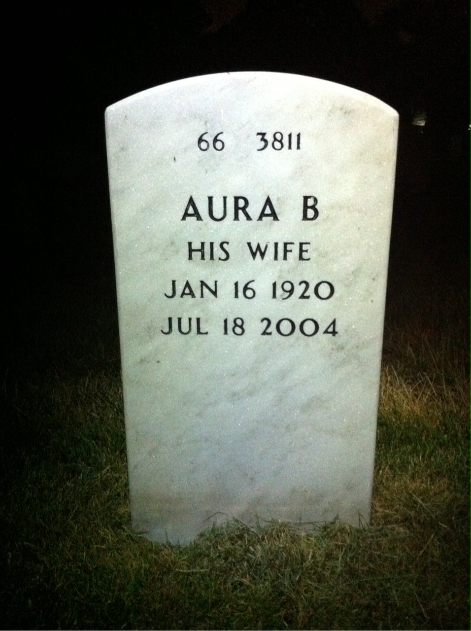 Back of headstone — Carl Smith