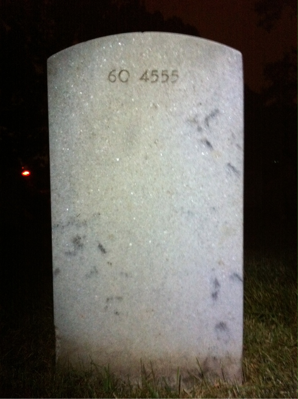 Back of headstone — John Morton