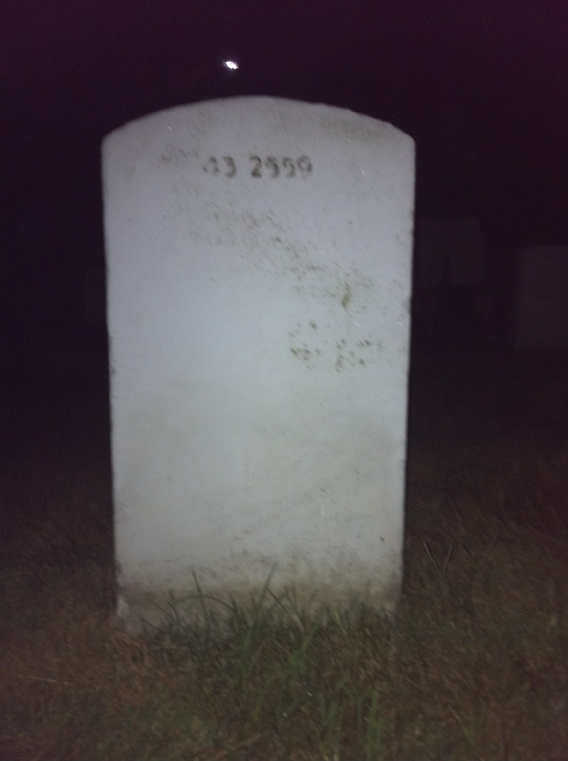 Back of headstone — William Ayrton