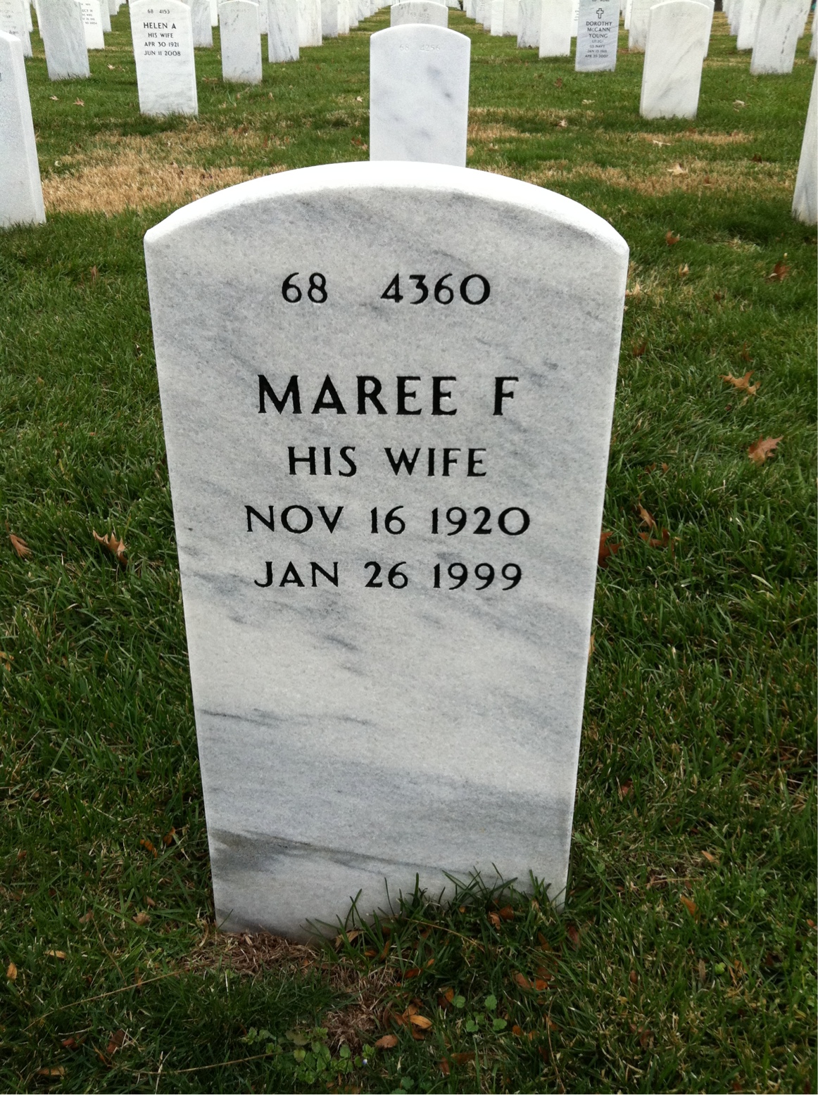 Back of headstone — George Loutsch