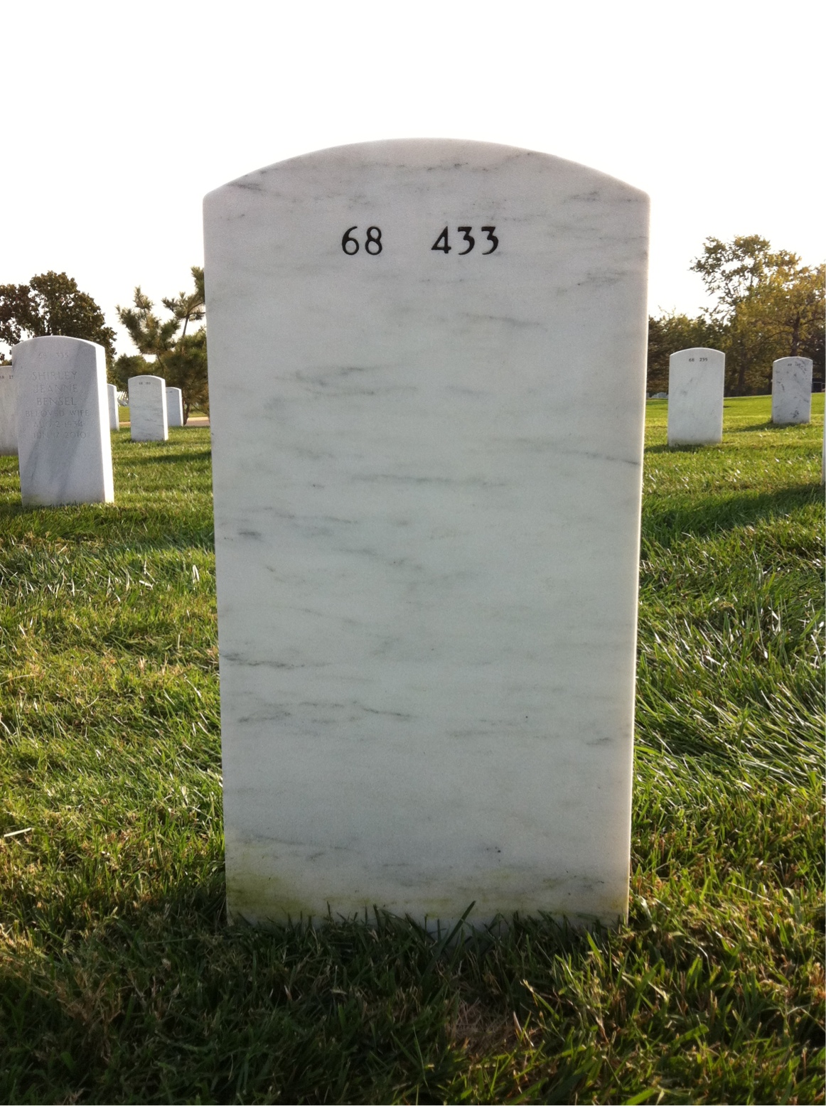 Back of headstone — John Leech