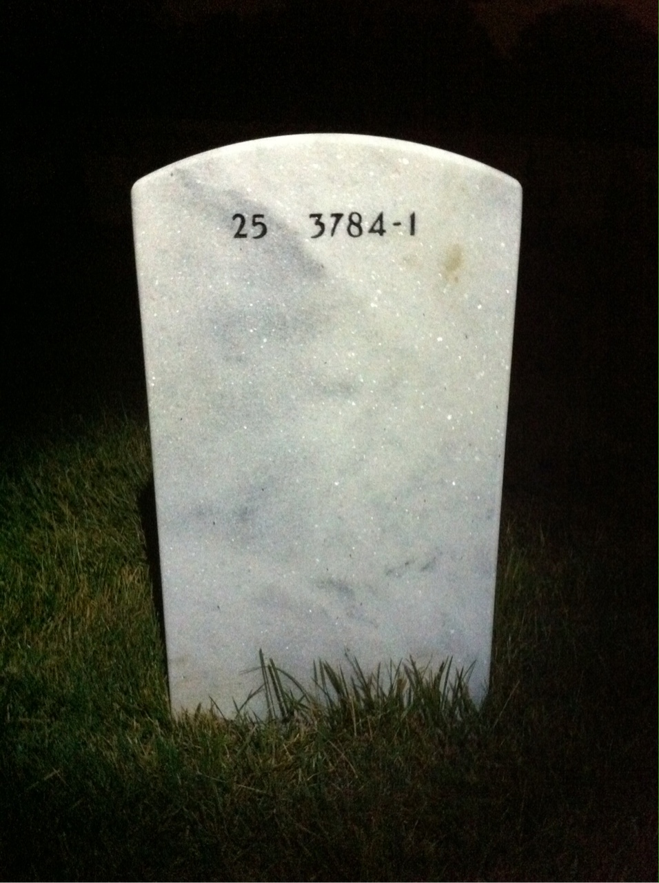 Back of headstone — Richard Kalnok