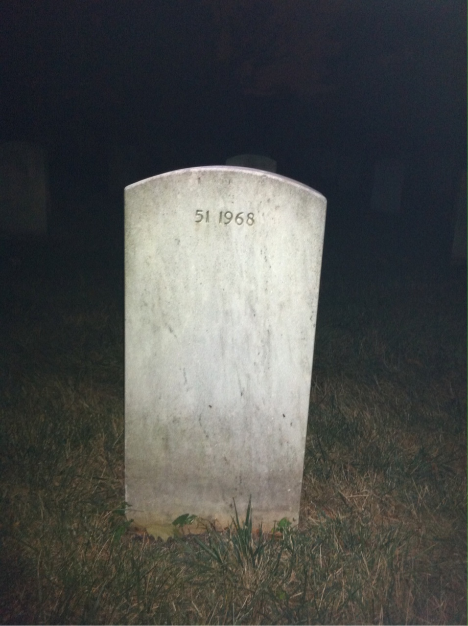 Back of headstone — Katherine Mullins