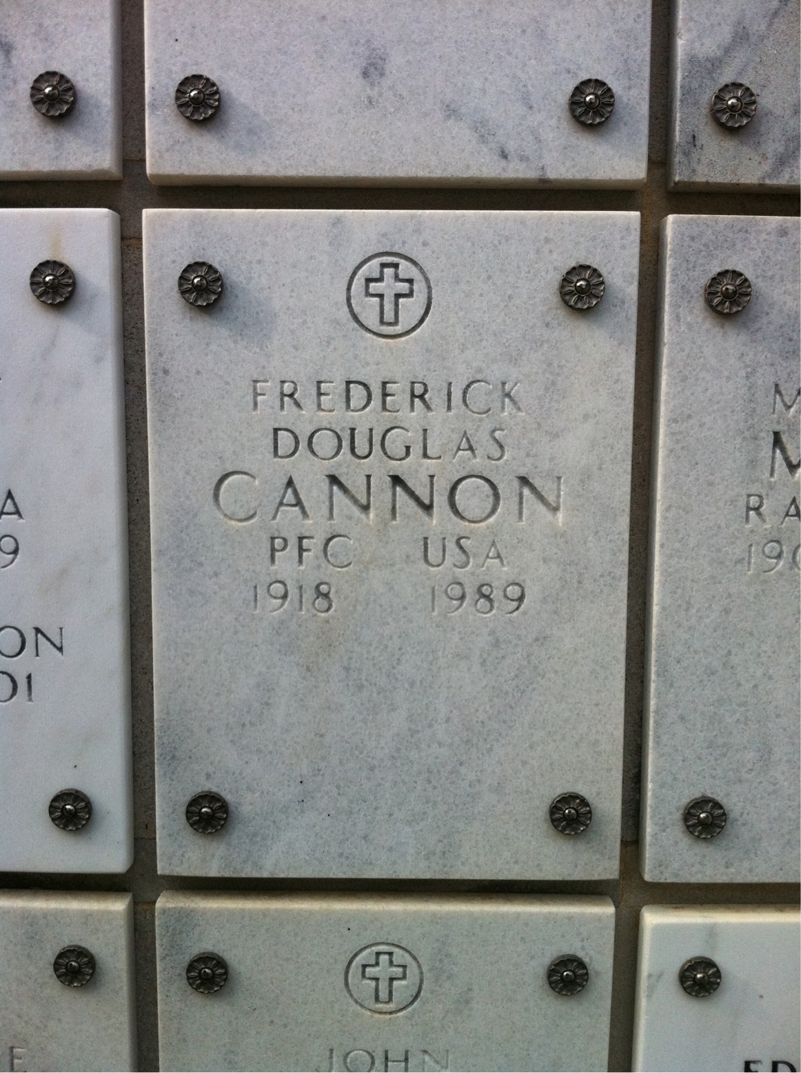 Frederick D Cannon