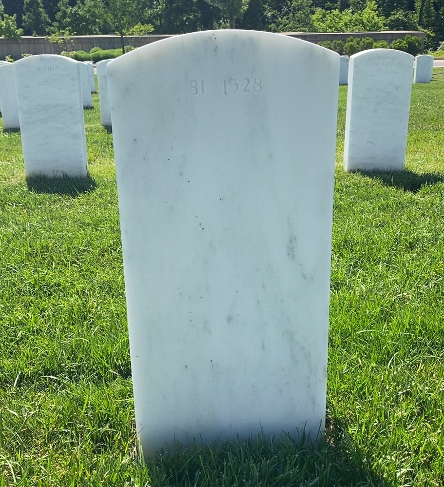 Back of headstone — Thomas Stephen Battle
