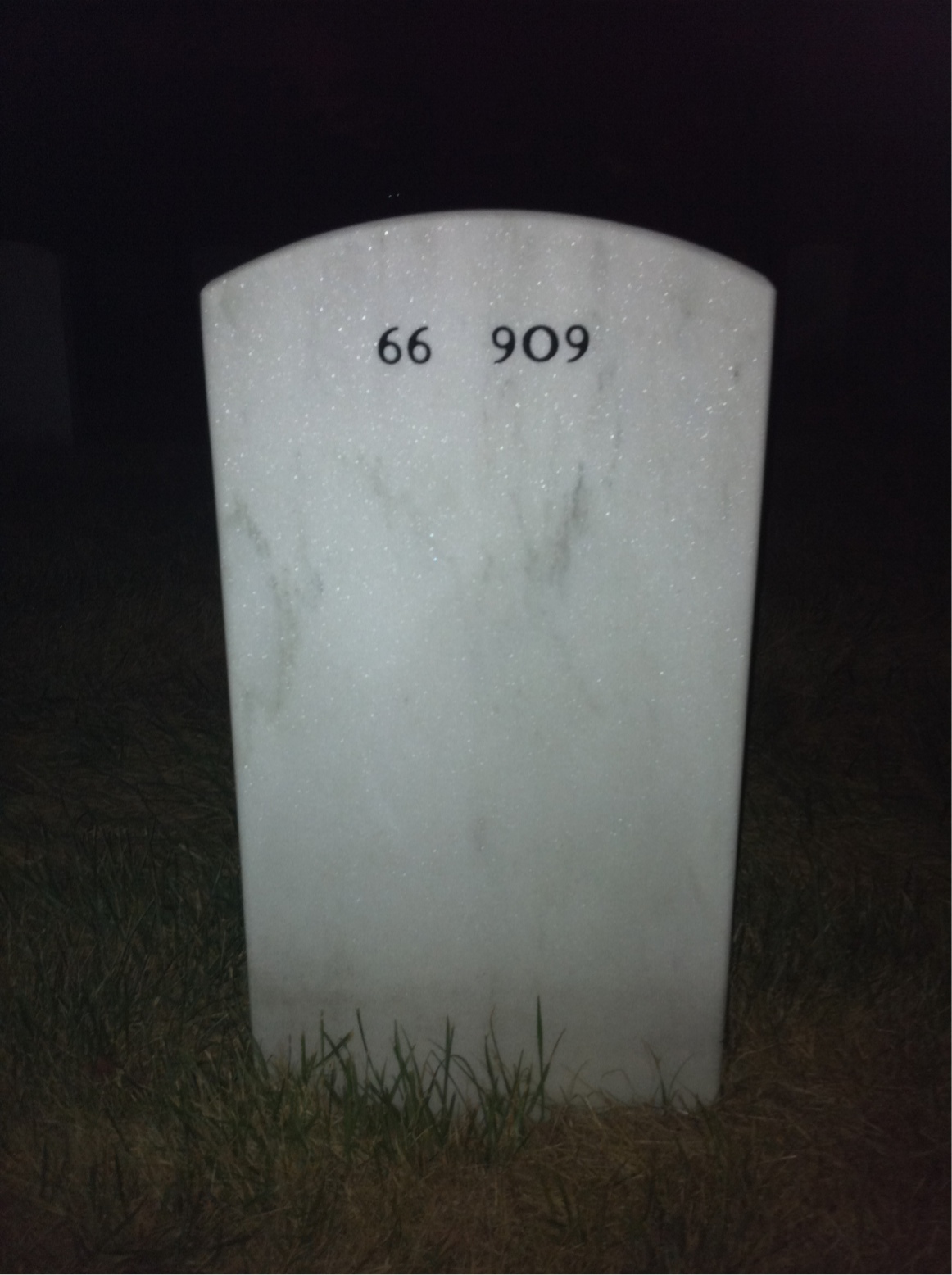 Back of headstone — William Hooper