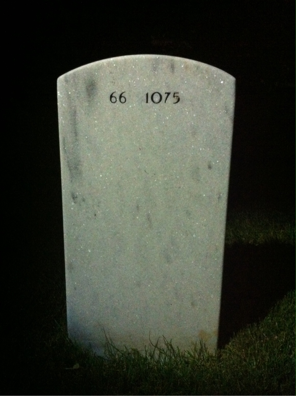 Back of headstone — Theodore Willandt