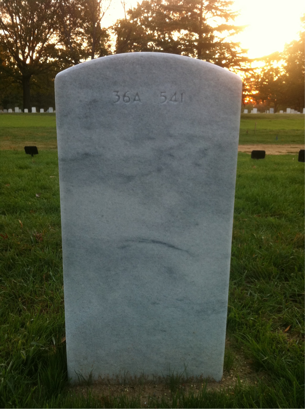 Back of headstone — Ralph Munyan