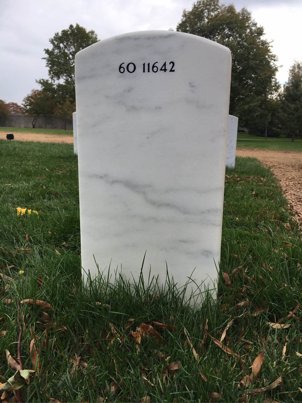 Back of headstone — Kyle Milliken
