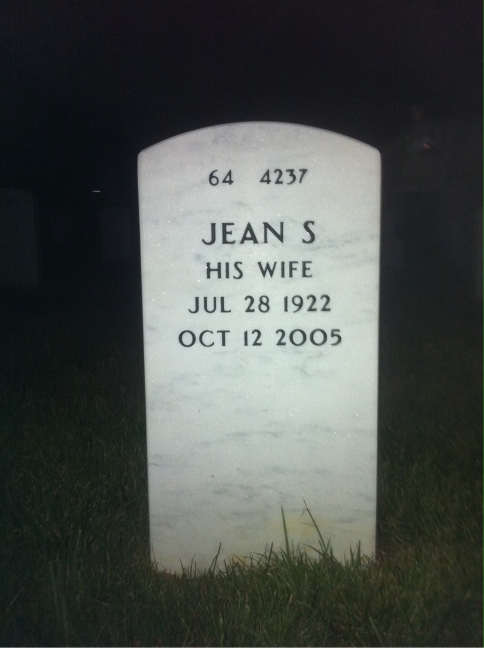 Back of headstone — Bruce Jones