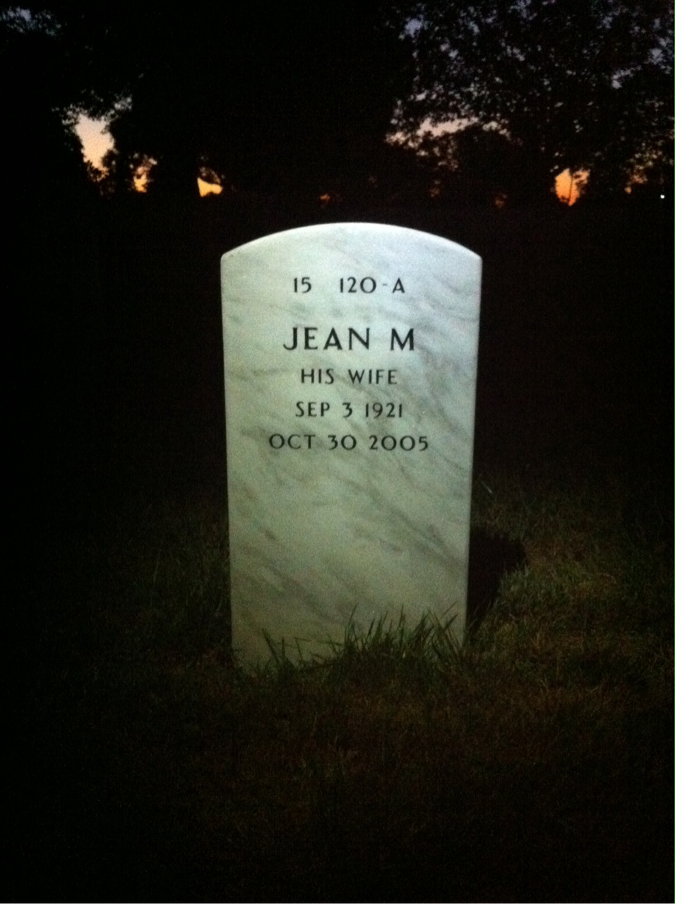 Back of headstone — Ned Renick