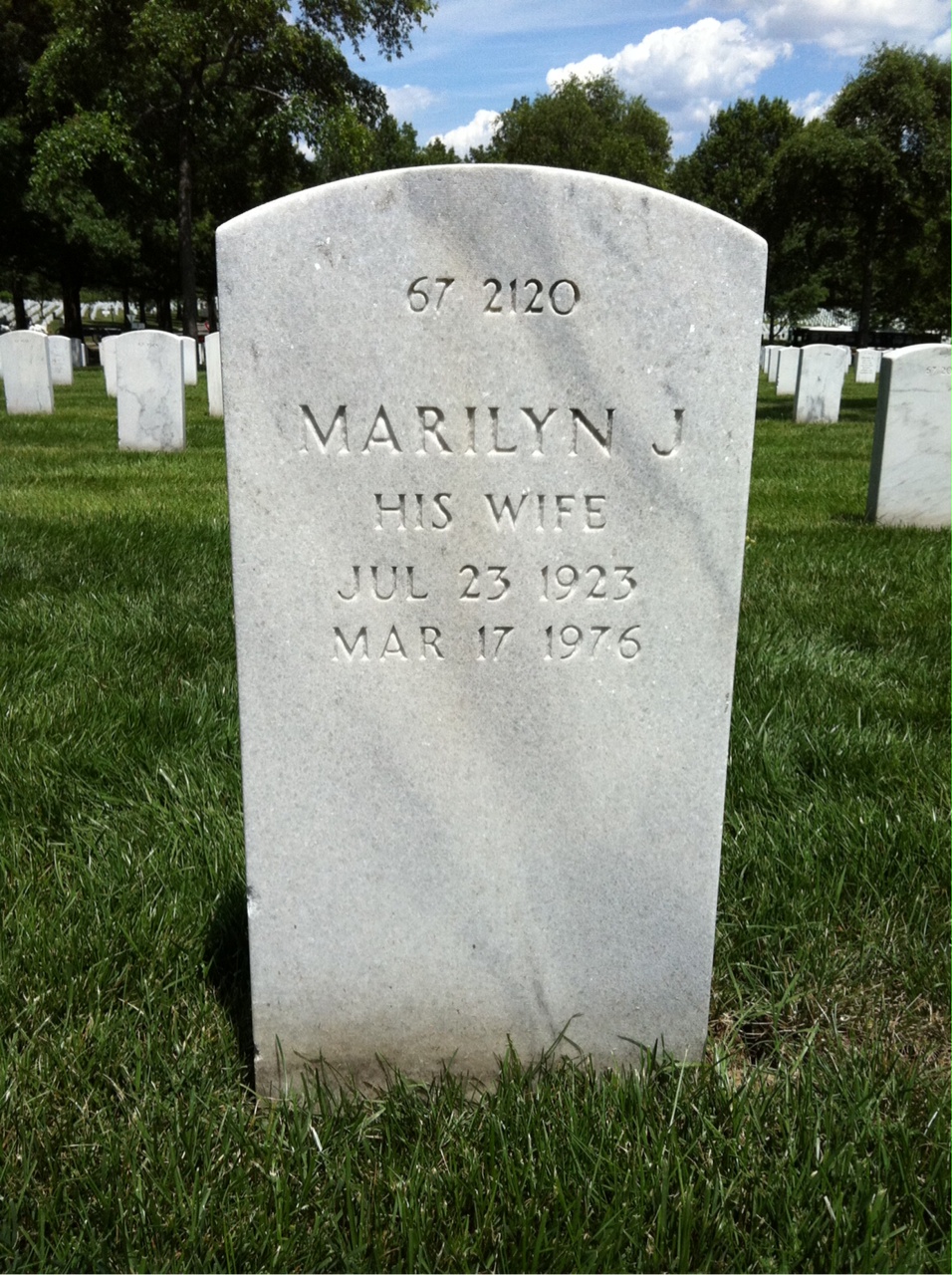Back of headstone — Charles Miklus
