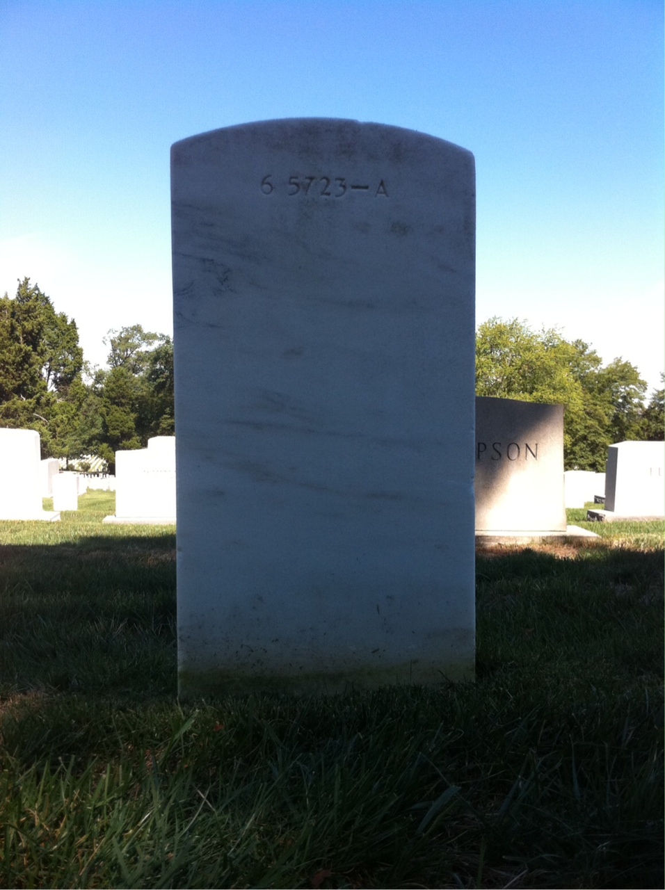 Back of headstone — Johanna Mcnamee