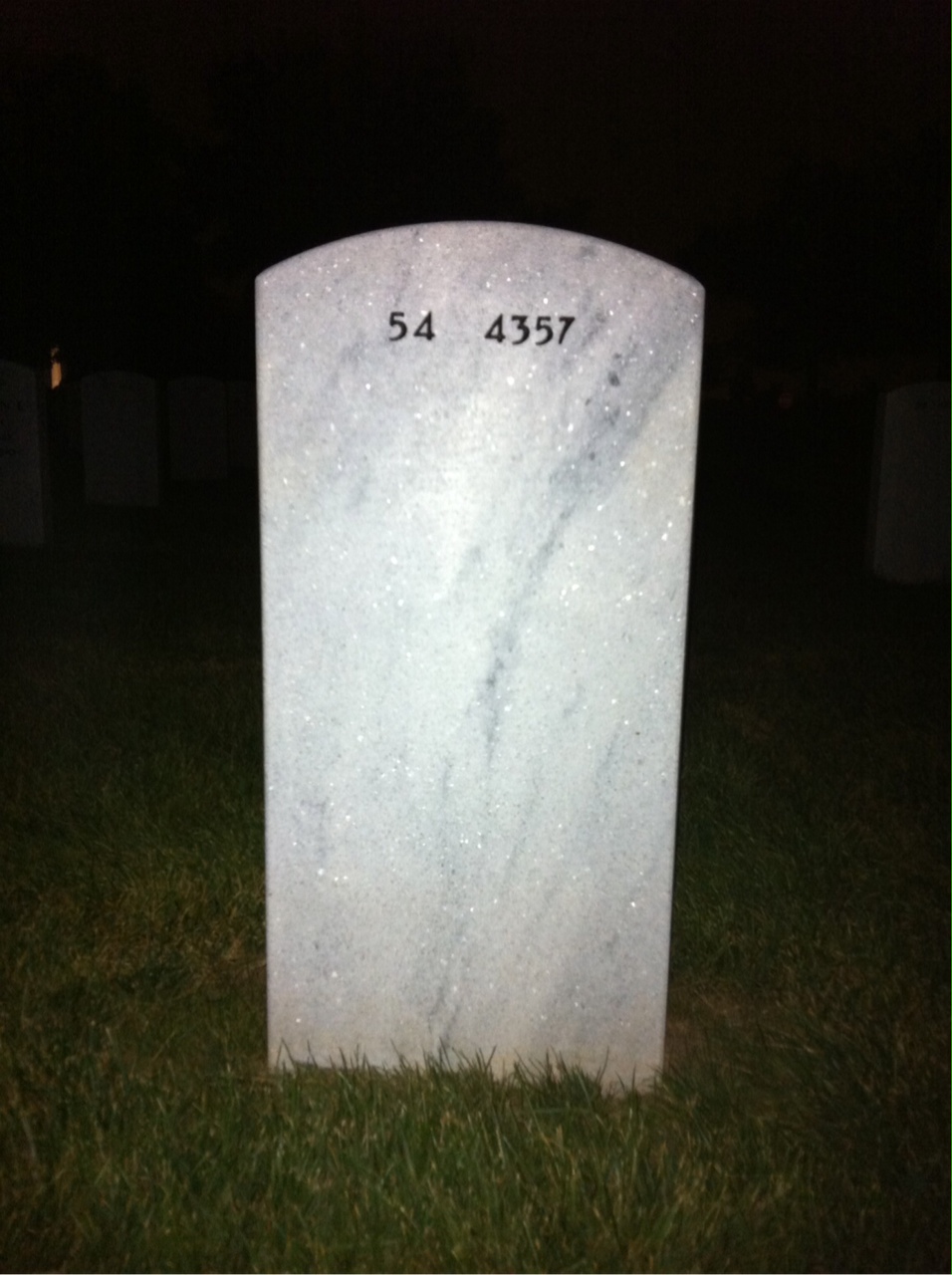 Back of headstone — Sharron Jeneal Lester
