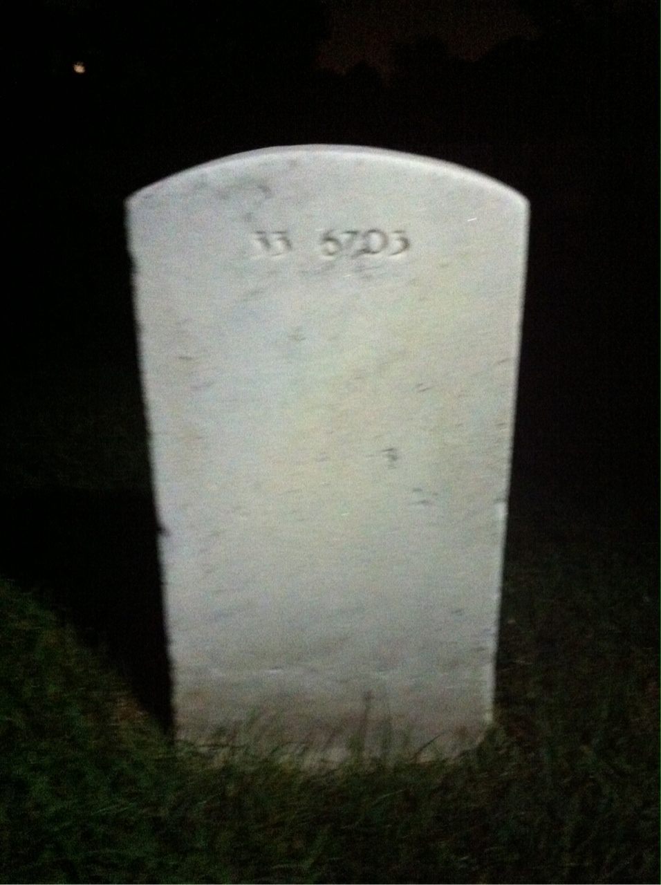 Back of headstone — Edward Barrett