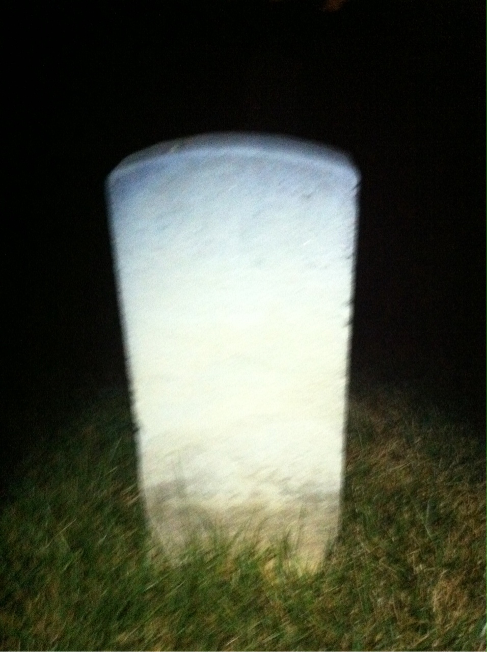 Back of headstone — Davis Albee