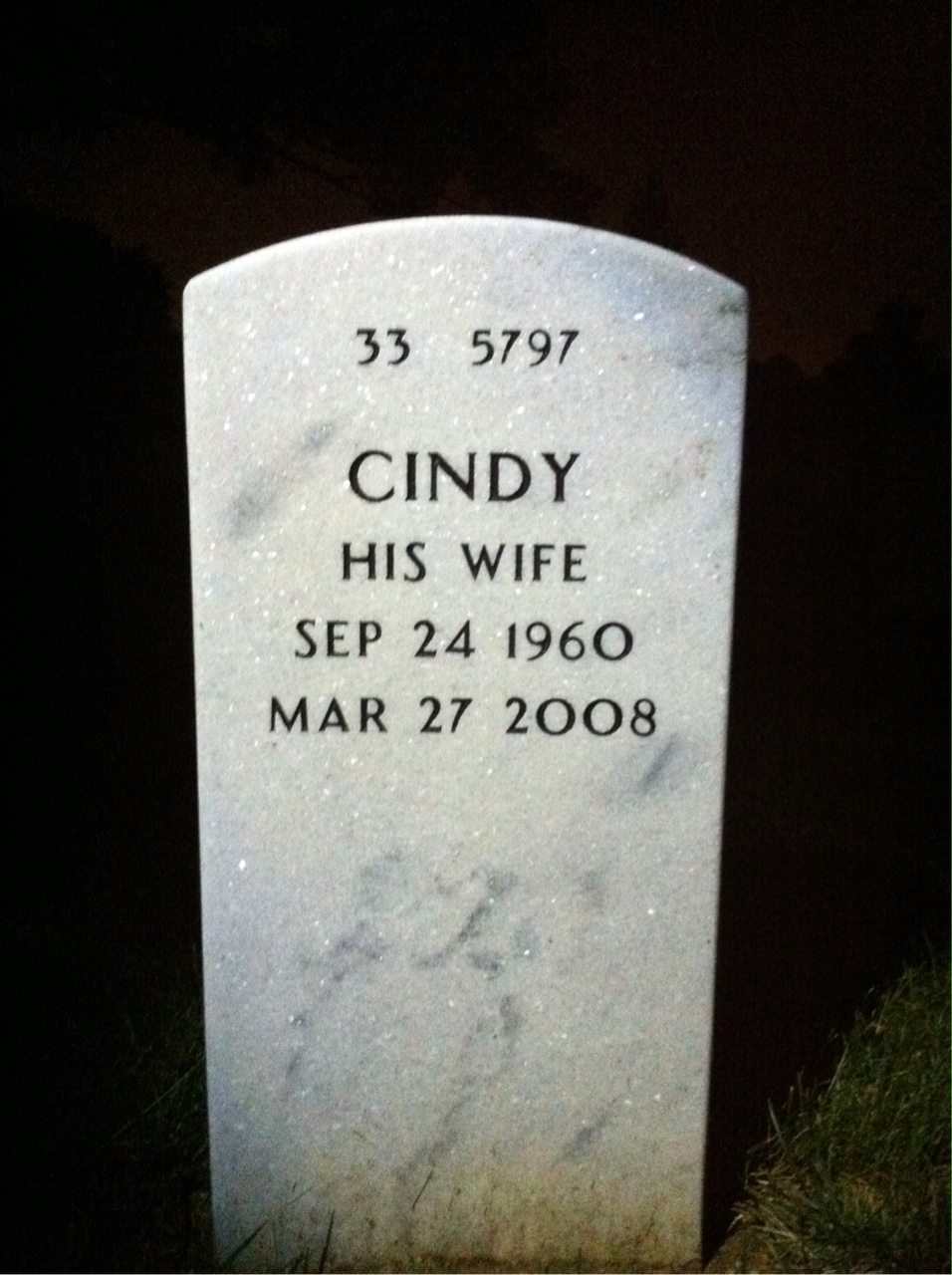 Back of headstone — William Kuntz