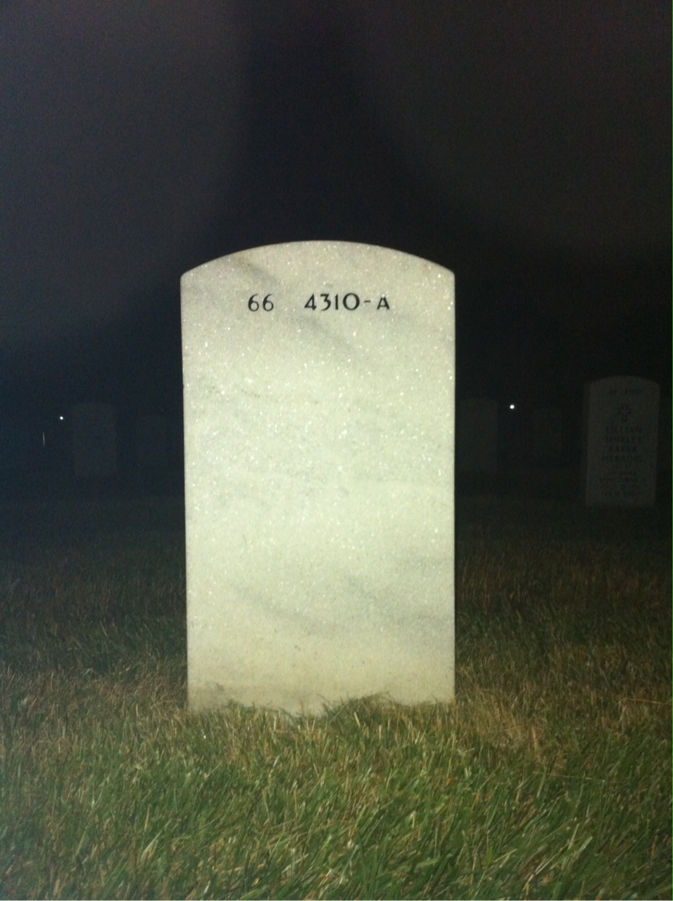 Back of headstone — Ross Hudson