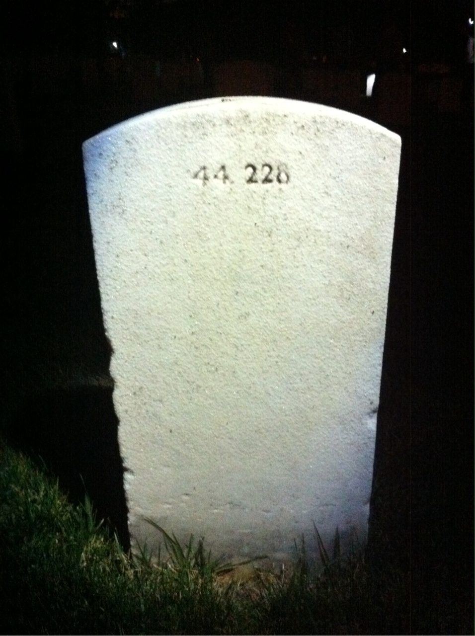 Back of headstone — William Clark Jackson