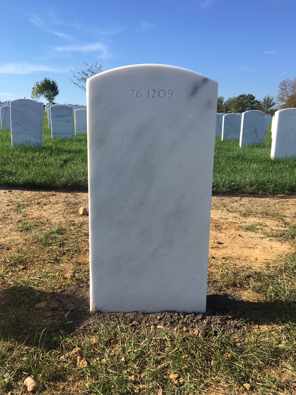 Back of headstone — Michael Munn