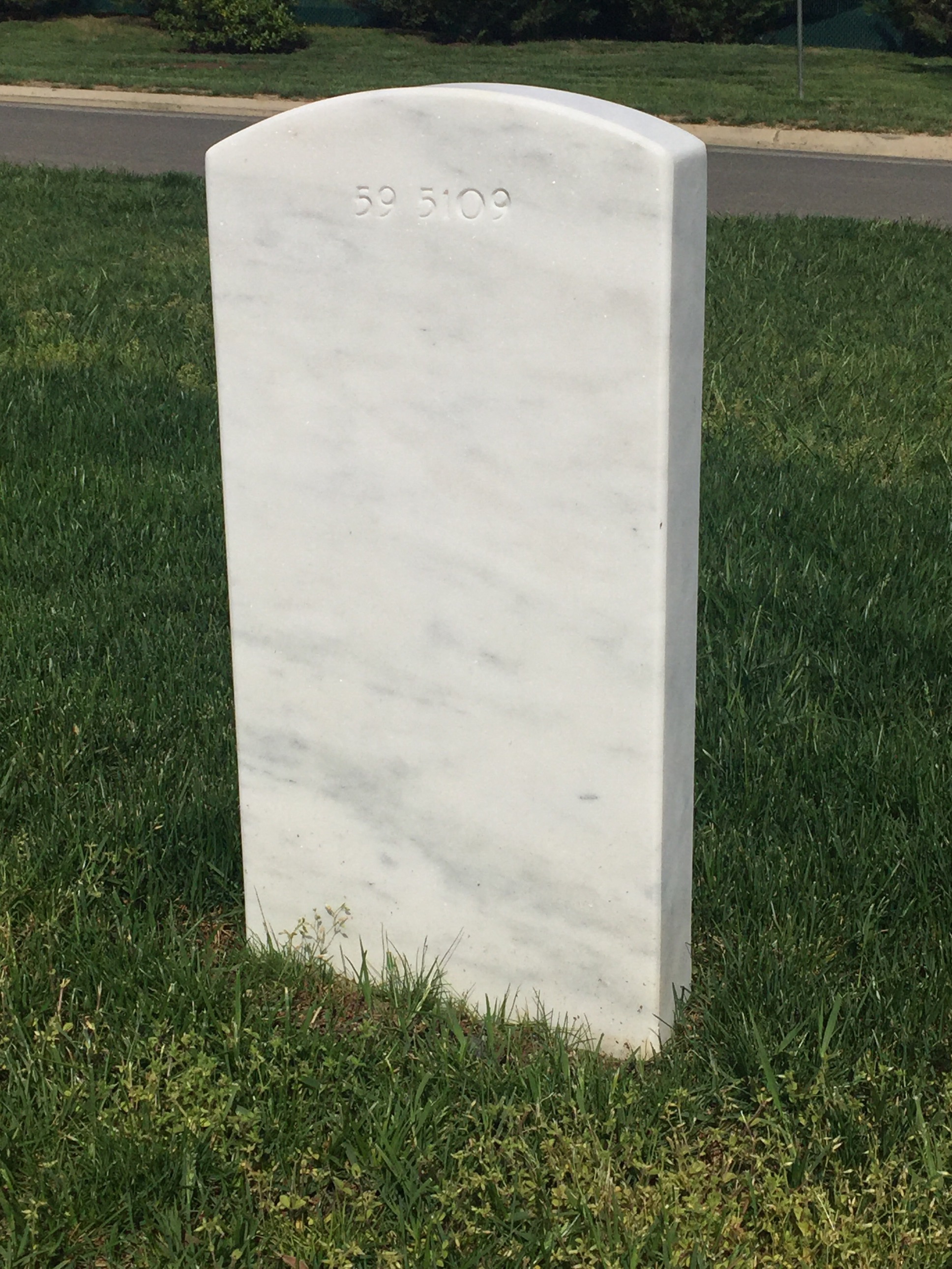 Back of headstone — Tracy Samuel Bowen