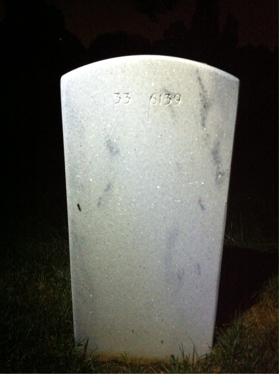 Back of headstone — Harold Maurer