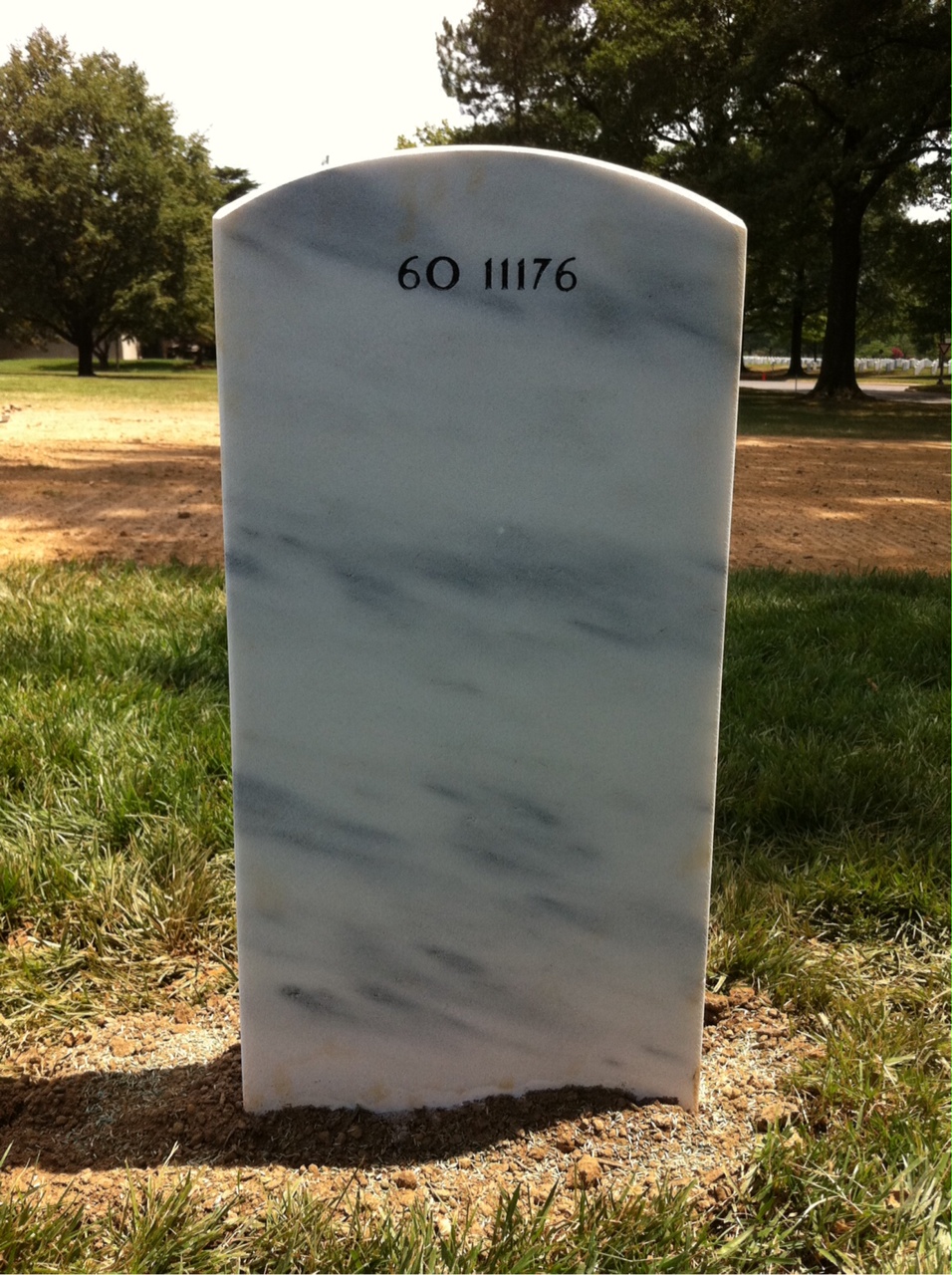 Back of headstone — Tommy Robinson Hancock