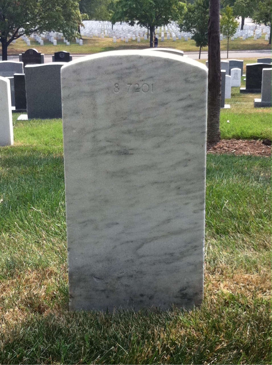Back of headstone — Robert Mondok