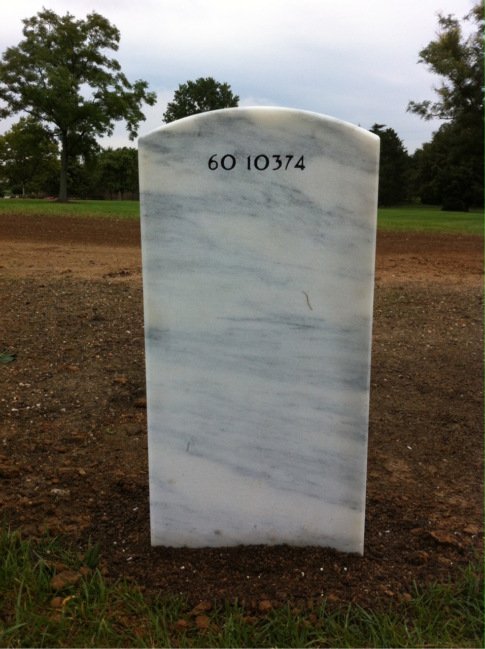 Back of headstone — Robert Richard Mcabee