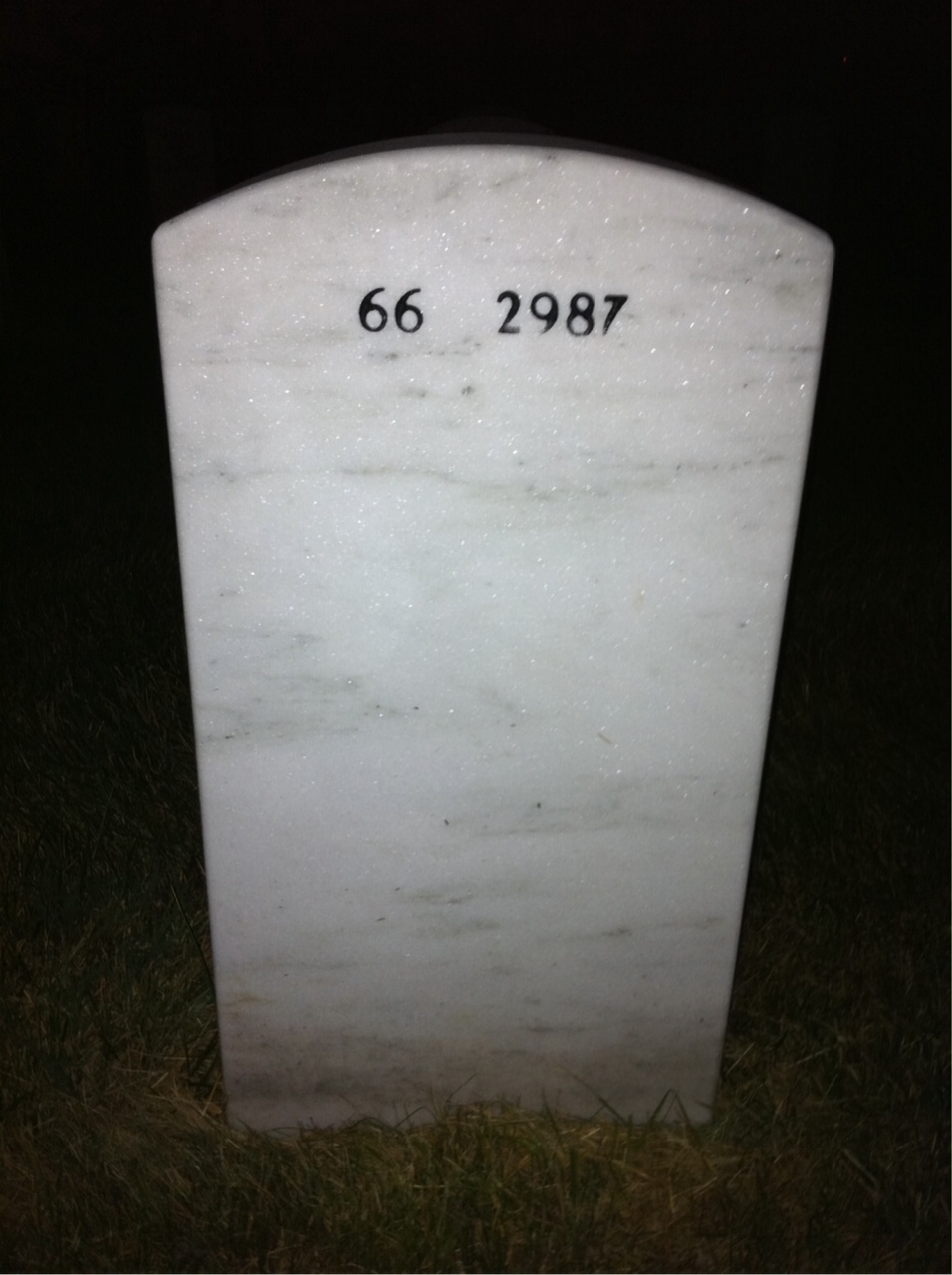 Back of headstone — Michael Tymensky